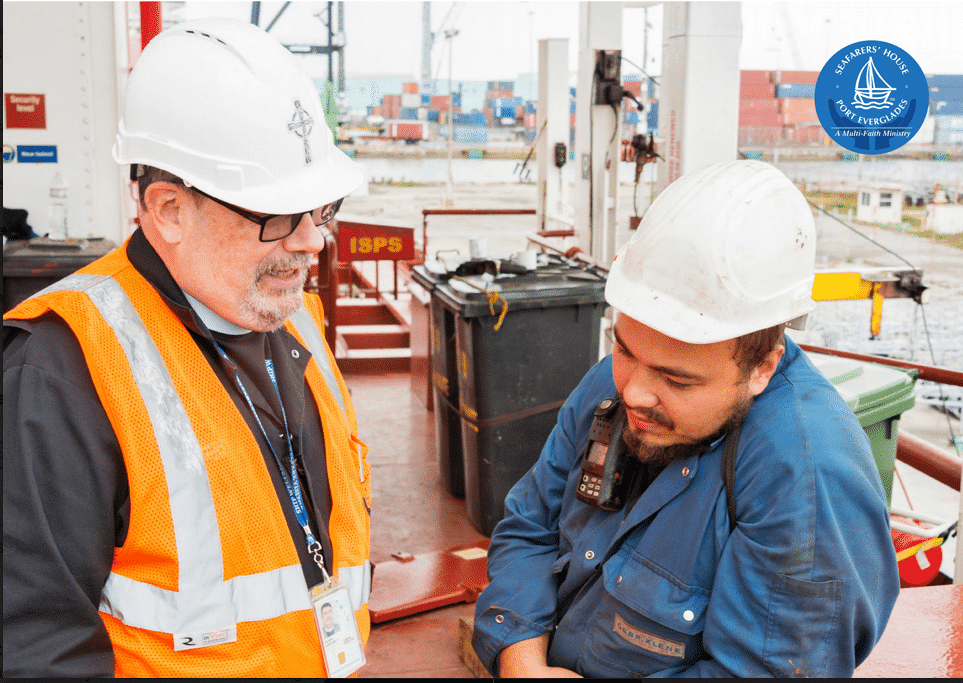seafarers on a dock
