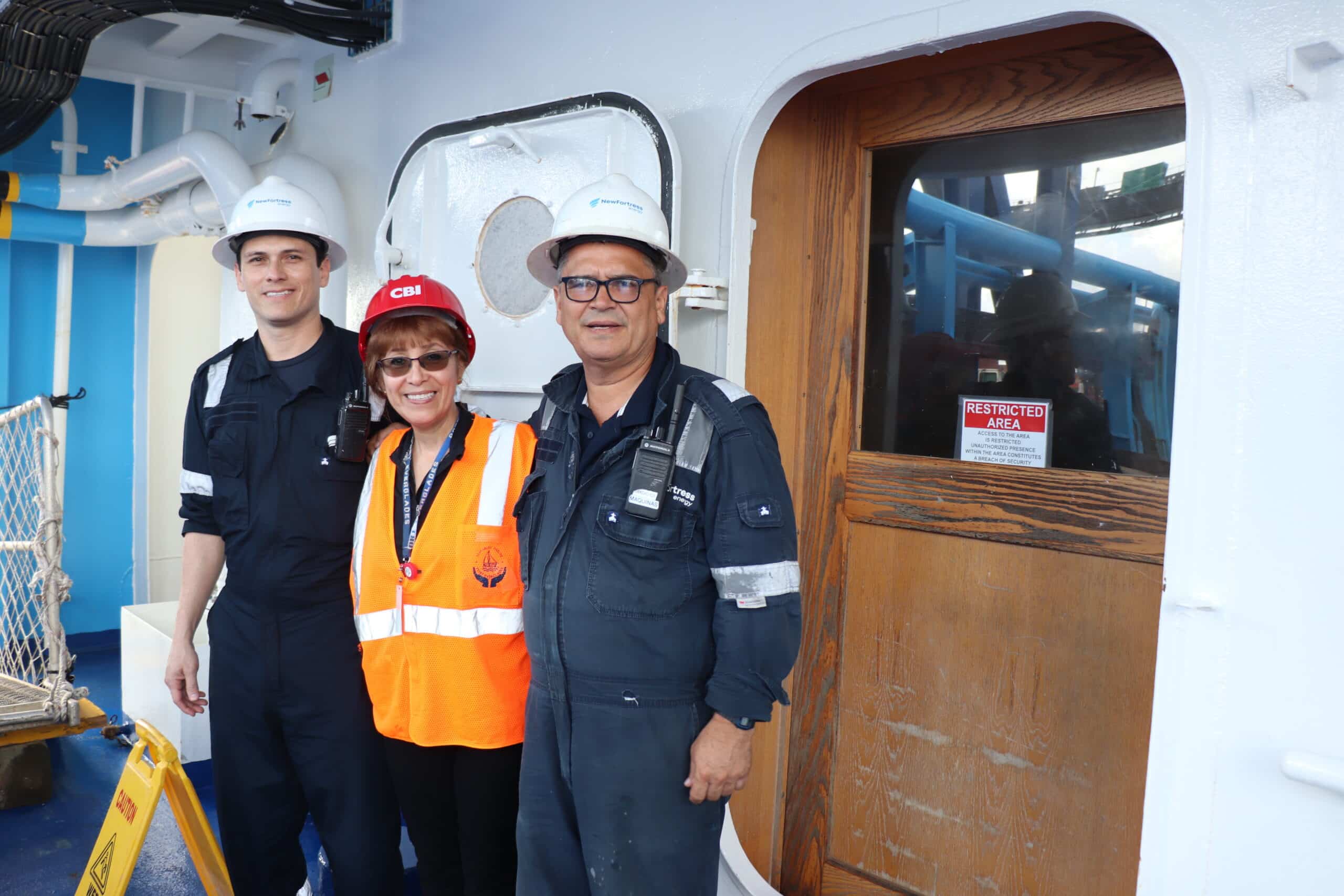 Group Photo on a ship