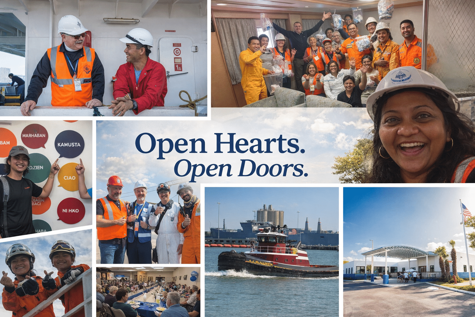 Open Hearts Seafarers Collage